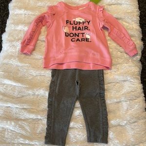 NWT Kate Spade Fluffy Hair Legging Set